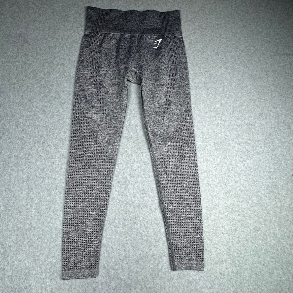 Gymshark Vital Seamless Leggings Grey Marl High Waisted Small GLLG1830-SMGM